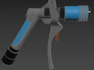 gas station gun 3D model