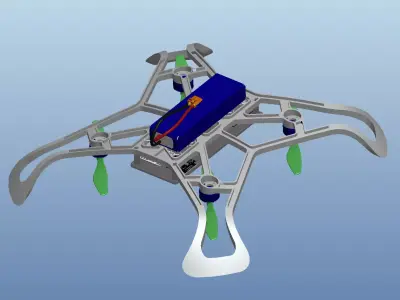 Quadcopter drone model 3D model