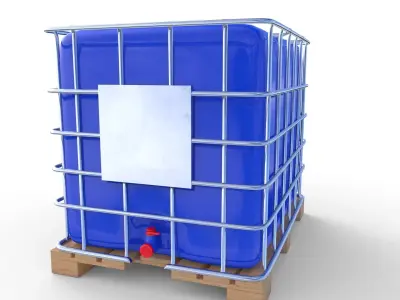 IBC Container 6 Low-poly 3D model