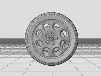 Alfa Romeo 166 1998 Wheel 3D Model 3D model