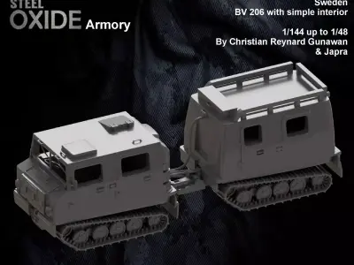 Sweden BV 206 Bandvagn 206 for 3D printing 3D print model