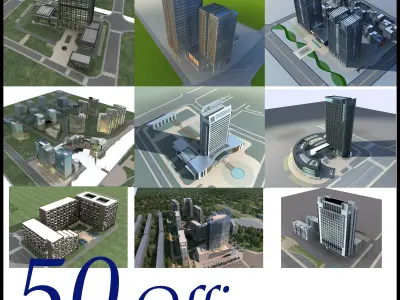 Office Building Collection 50 items Vol8 3D model
