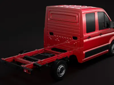 WV Crafter Chassis Double-Cab 2017 3D model