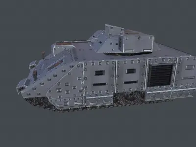 Bradley Tank Low-poly 3D model