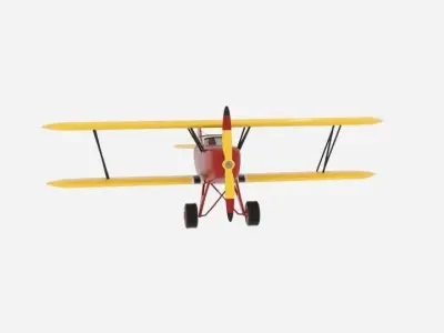 The Consolidated Model 14 Fleet Biplane 3D model