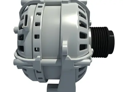 Detailed Alternator 2 3D model