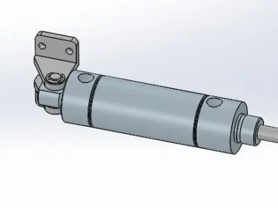Cylinder restraining mechanism 3D model