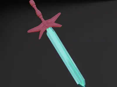 Sci Fi Sword Free low-poly 3D model