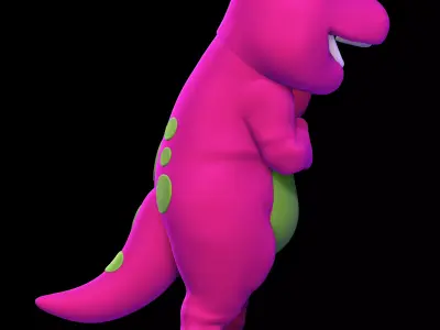 Barney the Dinosaur 3D print model