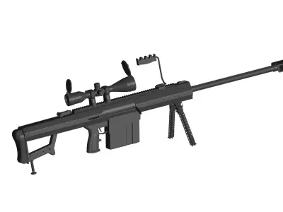 Barrett Sniper Rifle 3D model