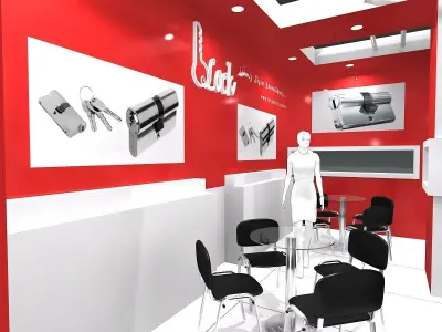 Exhibition Stand - ST0073 3D model