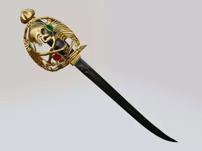 Pirate Saber - Sable Pirata 3D model