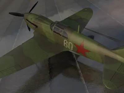 Lavochkin-Gorbunov-Gudkov LaGG-3 - early model 3D model