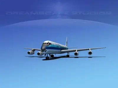 Douglas DC-8-63 Eastern Airlines 2 3D model