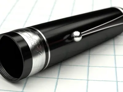 Elegant fountain pen 3D model