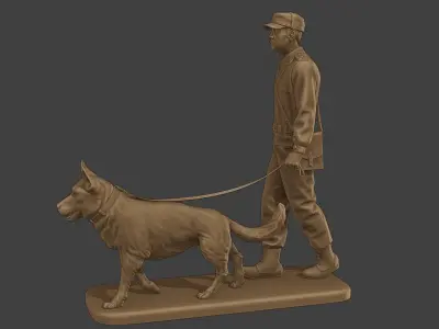 Czechoslovak communist Police K9 002 3D print model