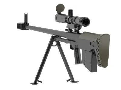 KSVK 12 Sniper Rifle 3D model