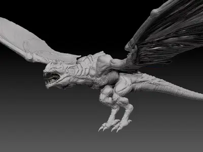 Fantasy Dragon Zbrush 3d model 3D model