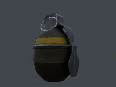 Shgr56 hand grenade swedish Low-poly 3D model