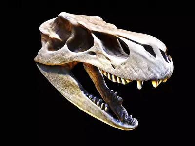 t-rex skull 3D model