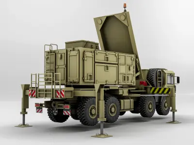 Radar AN MPQ-53 MAN KAT 3D model