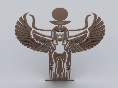 Egyptian Symbols - 060 - Topology Low-poly 3D model