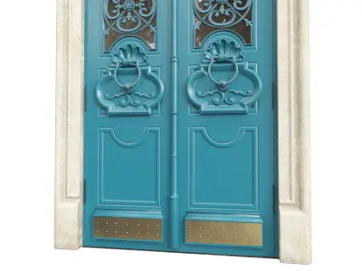 Entrance classic door 101 3D model