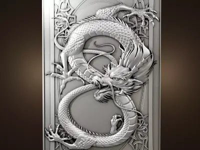 Ancient Chinese dragon Free 3D print model