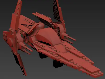 Lego V-wing Fighter 6205  3D model