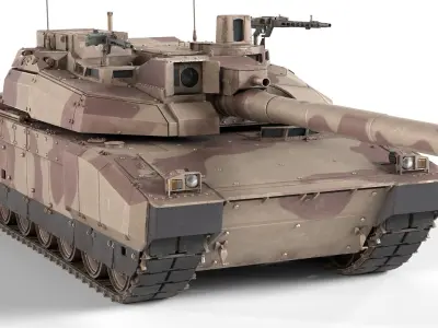 5 Military Vehicles Collection v13 Low-poly 3D model