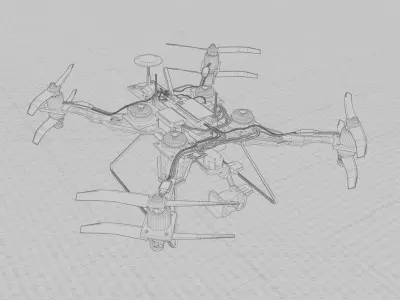 Long Range Drone Anatomy Design 3D model