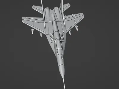 Mikoyan MiG-29 Fulcrum-A 3D print model