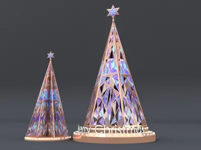 christmas trees 2 3D model