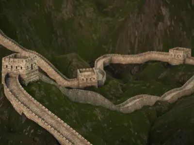 Great Wall of China 3D model