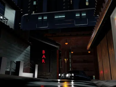 japan subway mix Free 3D model