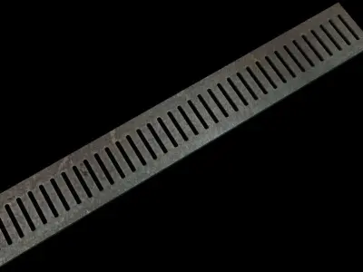 Drainage grate Free low-poly 3D model