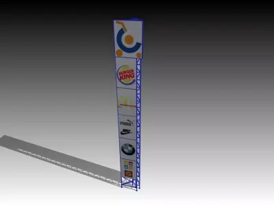Column Advertising 3D model