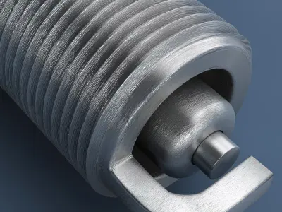 Realistic Spark plug 3D model