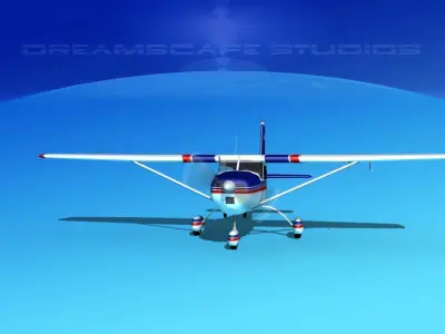 Cessna 172 Skyhawk 1958 V02 3D model