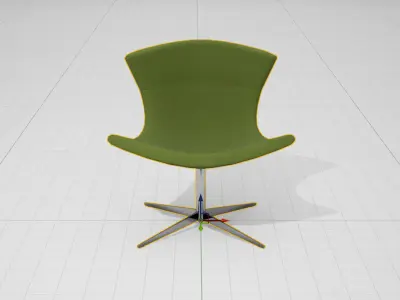 PlusHalle Jet Chair UE4 Low-poly 3D model