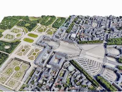 Versailles Palace Low-poly 3D model