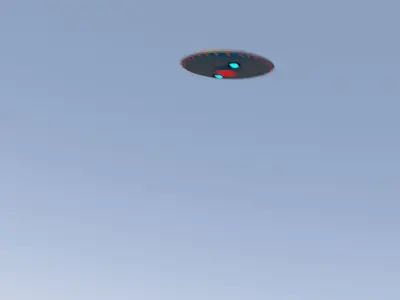 UFO Spacecraft Animated 3D model