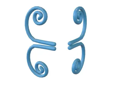 Butterfly Wing v1 002 Low-poly 3D model