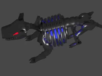 Metalic Animal Bone 3D model