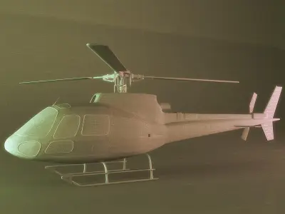Helicopter - AS350 B3 3D model