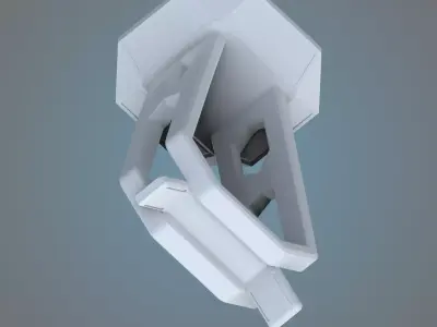 Futuristic Sci-Fi Headset Stand 3D print model