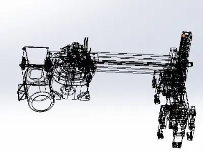 Rotating clamping mechanism 3D model