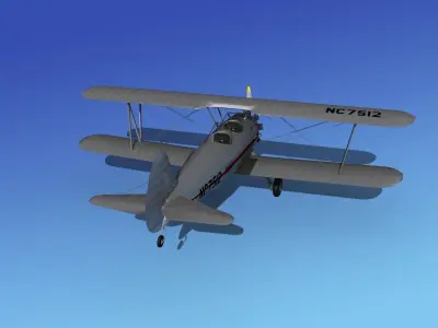 Stearman PT-17 Kaydet V06 3D model