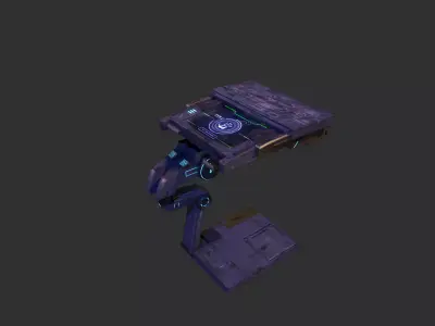 building sci fi console -PBR Game Ready LowPolygon Low-poly 3D model
