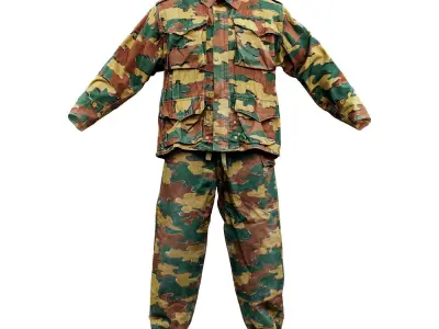 Camouflage Full Low-poly 3D model